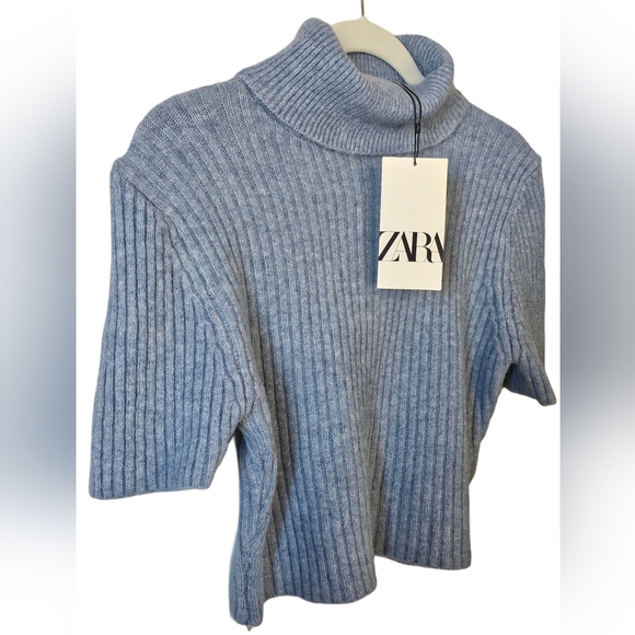 NWT Zara Cropped Turtle Neck Sweater - Picture 4 of 6